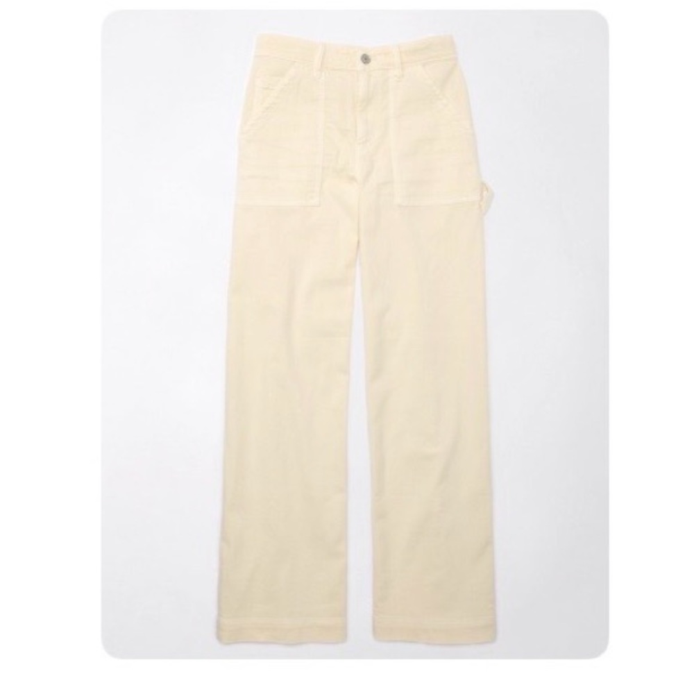 AE Dreamy Drape Woven Super
High-Waisted Baggy Wide-Leg Pant 00 short